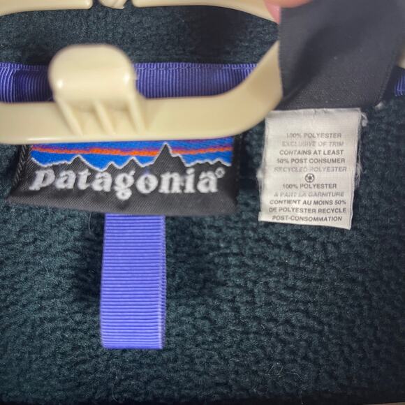 Vintage 90s Patagonia Snap T Dark Hunter Green Pullover Sweater Men's Size XXL - Picture 6 of 12